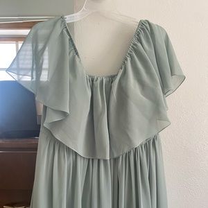 Revelry Bridesmaid Maternity Dress- Sage- Size 12- Worn once